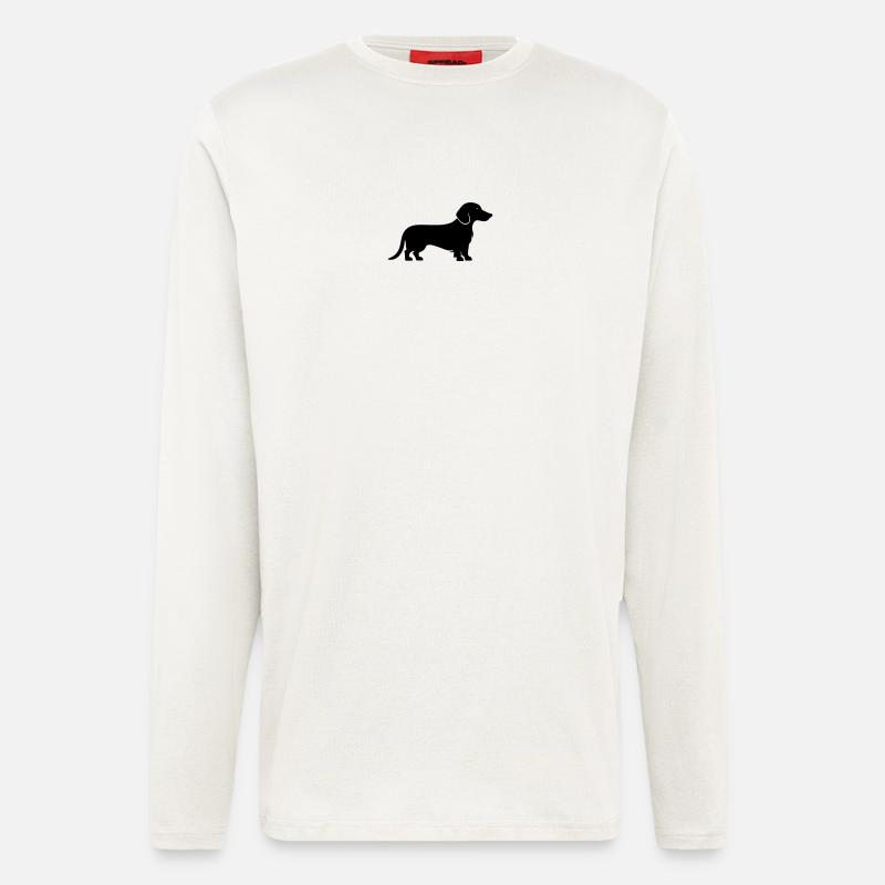 Dachshund Dackel - Langarmshirt - made by SPREAD  - OFF WHITE