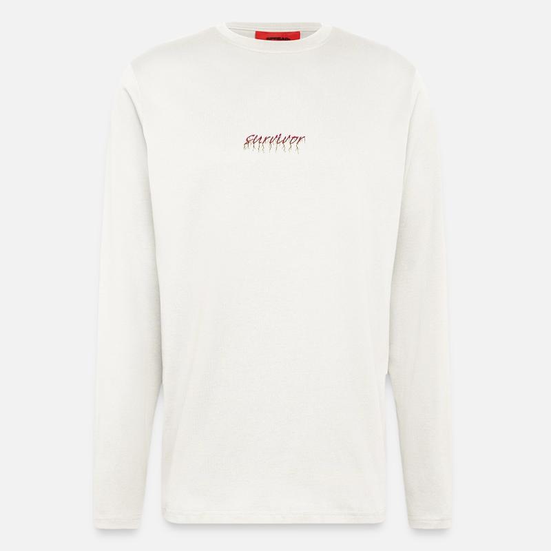 survivor - Langarmshirt - made by SPREAD  - OFF WHITE