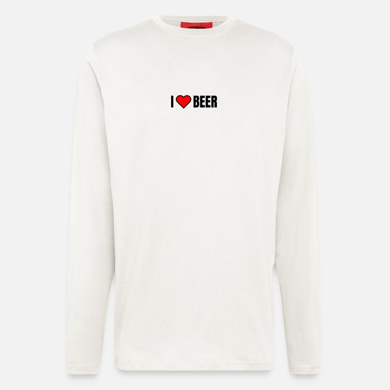 Ich liebe Bier - Langarmshirt - made by SPREAD  - OFF WHITE