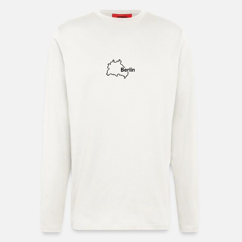 Berlin Kontur - Langarmshirt - made by SPREAD  - OFF WHITE
