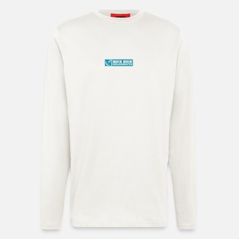 Moin moin Heiligenhafen LE - Langarmshirt - made by SPREAD  - OFF WHITE