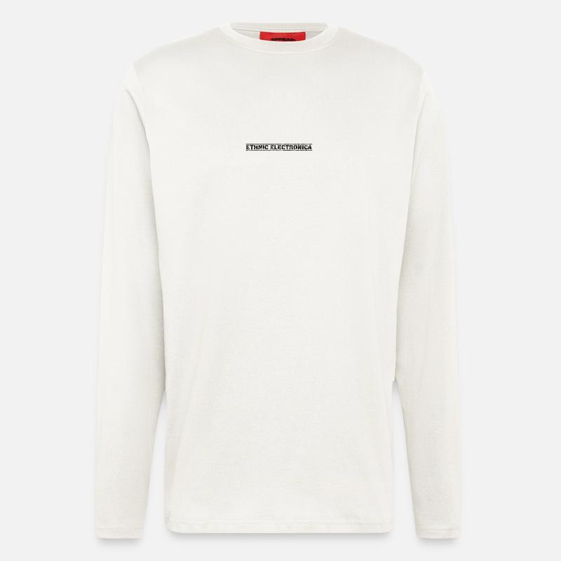 Ethnic Electronica - Langarmshirt - made by SPREAD  - OFF WHITE