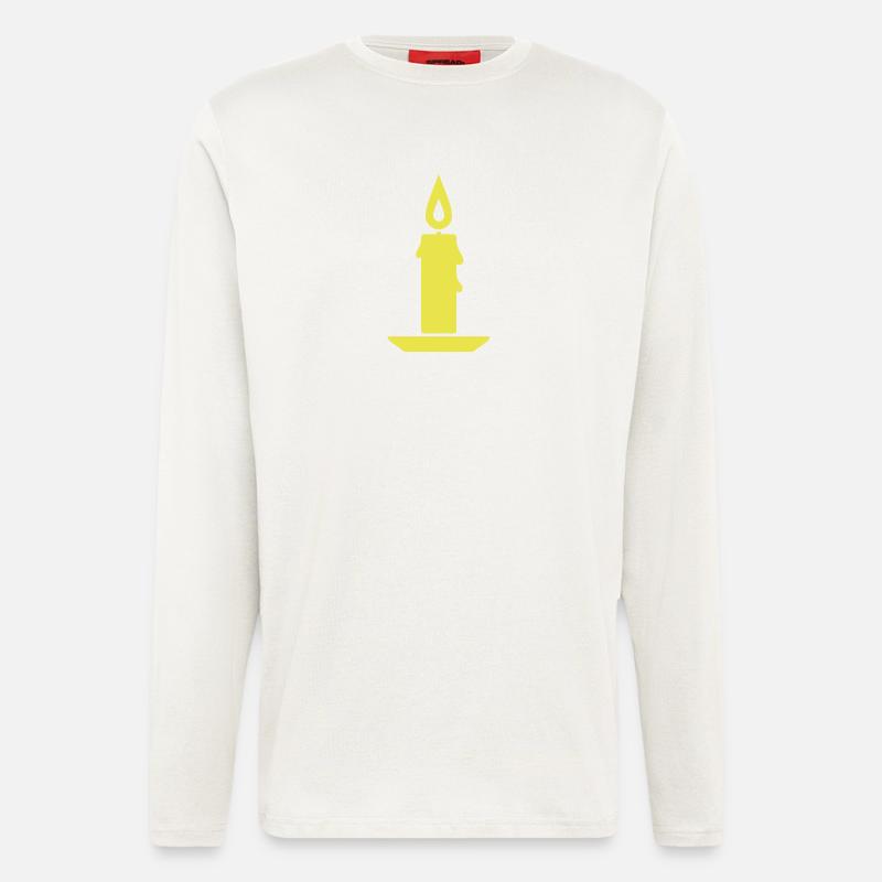 Kerze - Langarmshirt - made by SPREAD  - OFF WHITE