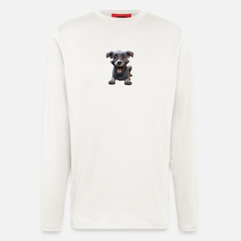 Waiting dog - Longsleeve - made by SPREAD  - OFF WHITE