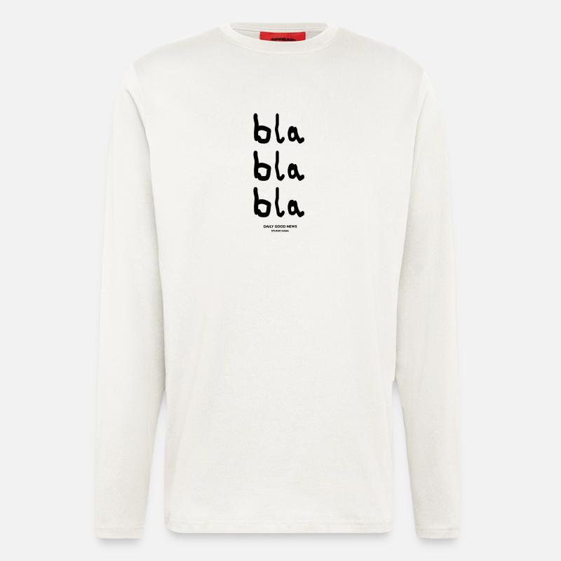 bla bla bla-dgn - Langarmshirt - made by SPREAD  - OFF WHITE