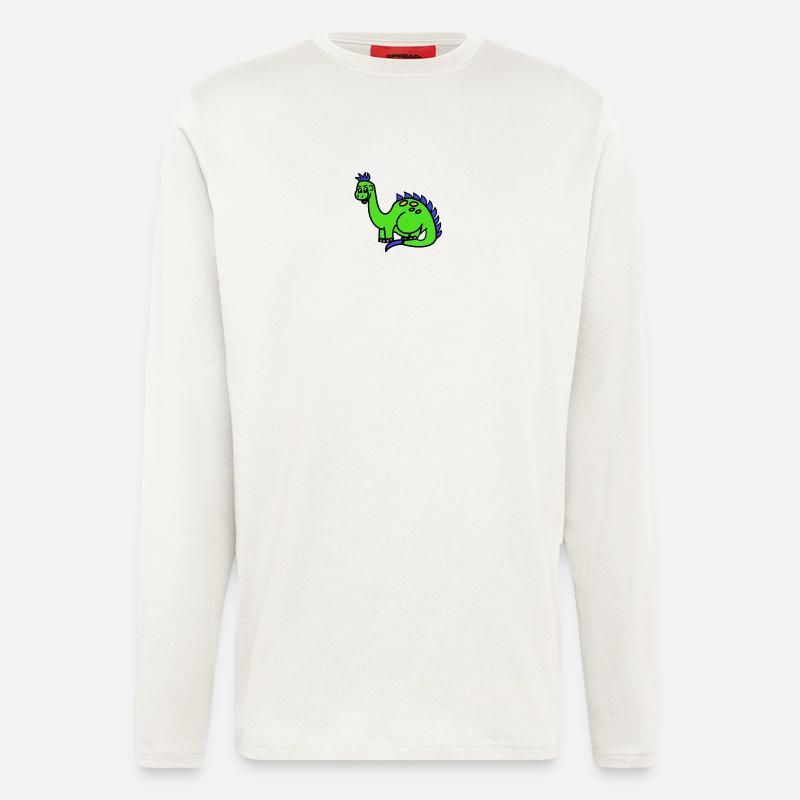 Bruno der Brontosaurier - Langarmshirt - made by SPREAD  - OFF WHITE