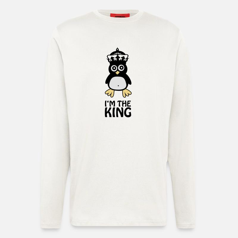 pingu_king2 - Langarmshirt - made by SPREAD  - OFF WHITE
