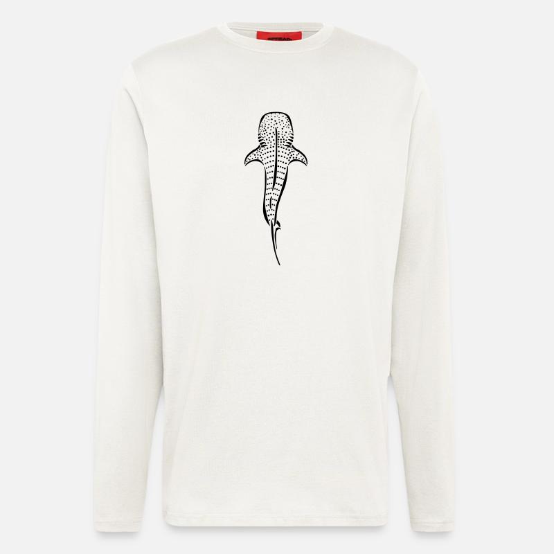 whaleshark - Langarmshirt - made by SPREAD  - OFF WHITE
