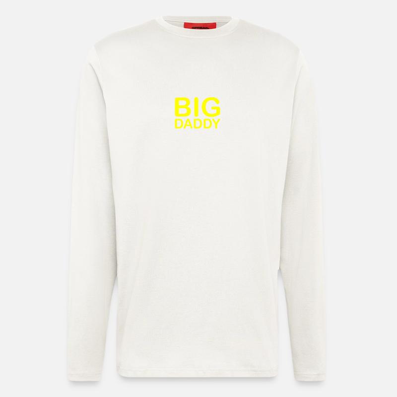 BIG DADDY - Manches longues bio décontracté fabriqué en UE - OFF WHITE