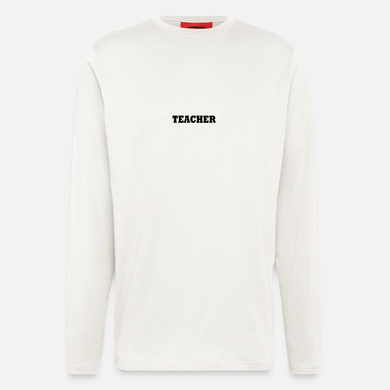 Teacher - Langarmshirt - made by SPREAD - OFF WHITE