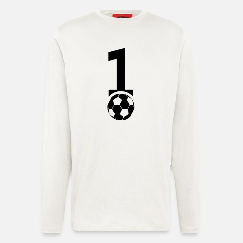 Fußball 01 - Langarmshirt - made by SPREAD  - OFF WHITE
