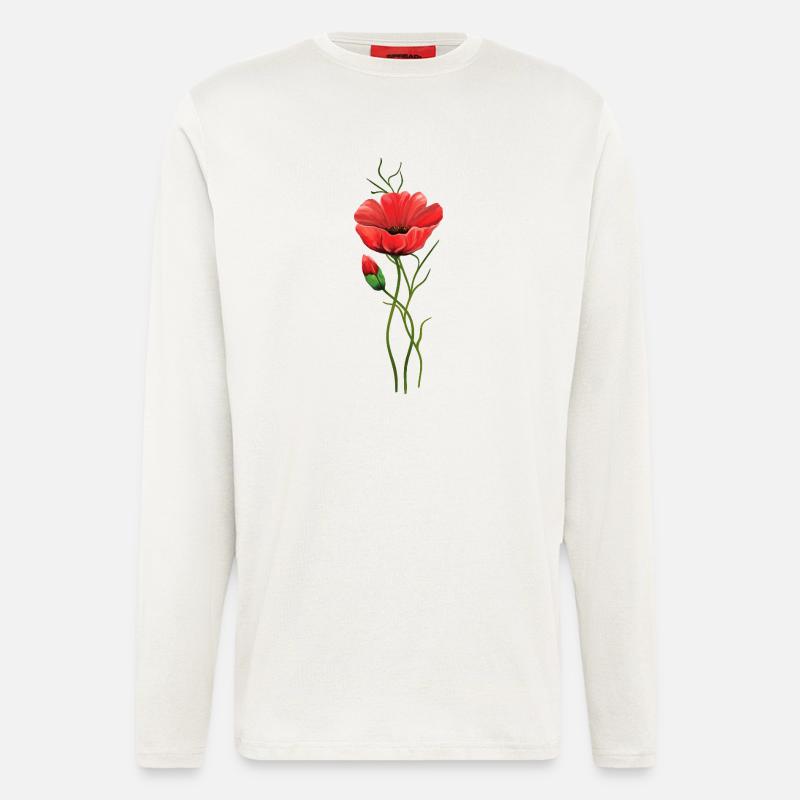 Blumen - Langarmshirt - made by SPREAD  - OFF WHITE