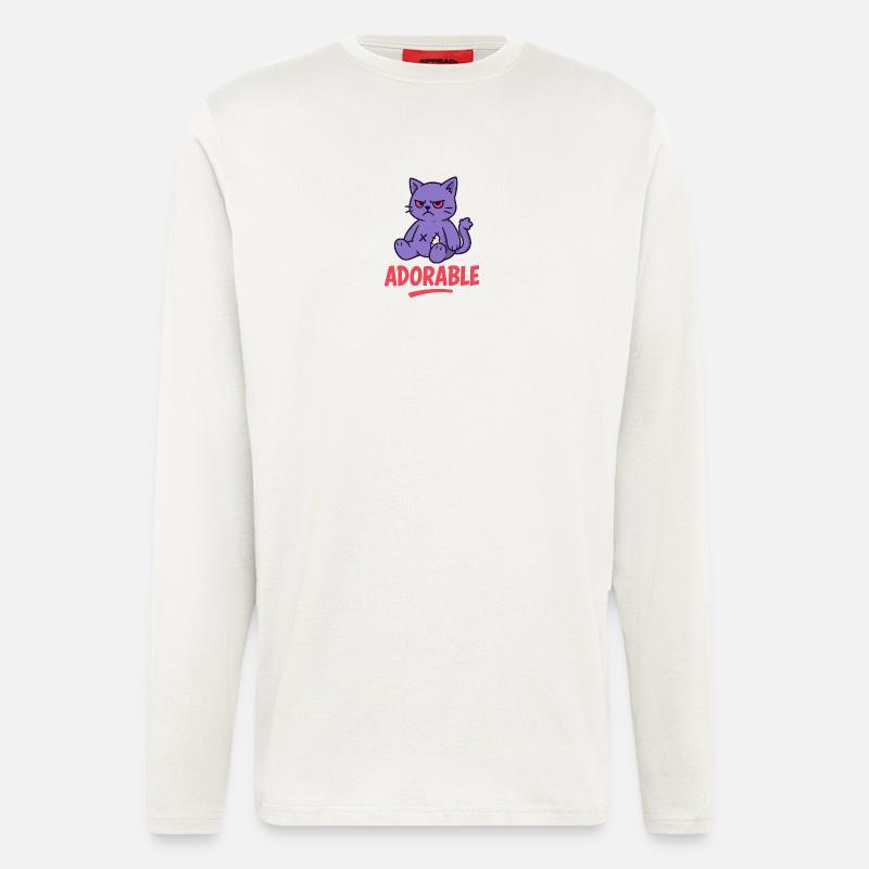 Grumpy Kitty - Langarmshirt - made by SPREAD  - OFF WHITE