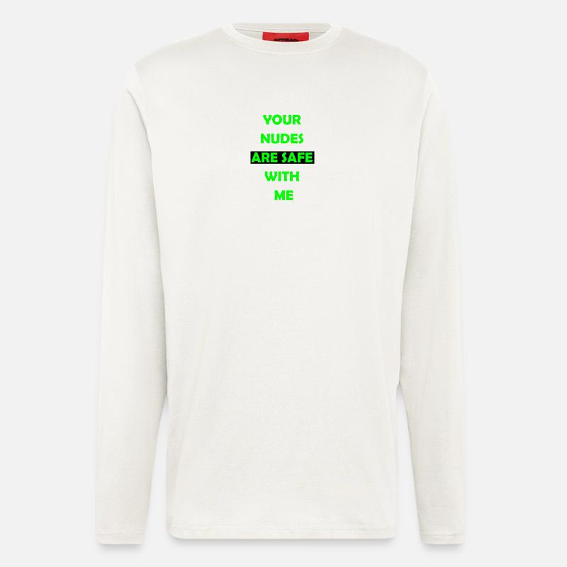 Funny Bold Statement Tee - Longsleeve - made by SPREAD  - OFF WHITE