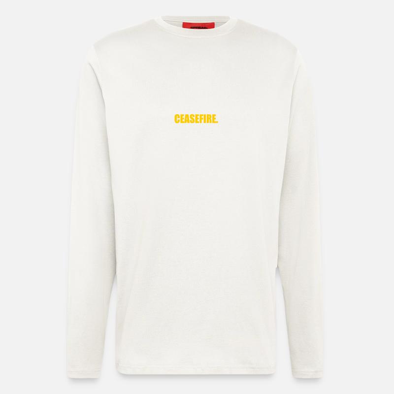 Ceasefire now - Longsleeve - made by SPREAD  - OFF WHITE