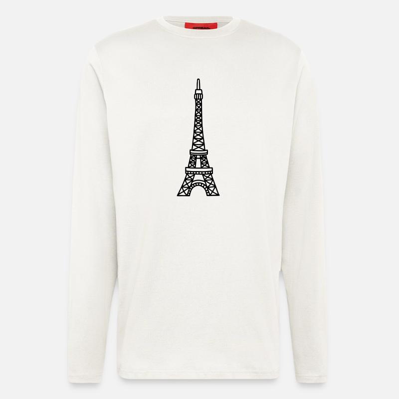 Eiffelturm - Paris - Langarmshirt - made by SPREAD  - OFF WHITE