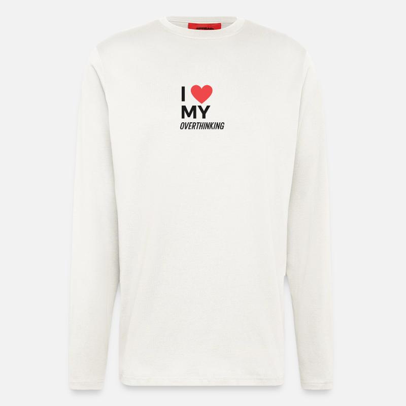 I Love My Overthinking - Longsleeve - made by SPREAD  - OFF WHITE