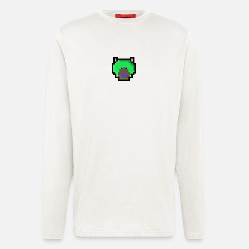 Pixel Bär - Langarmshirt - made by SPREAD  - OFF WHITE