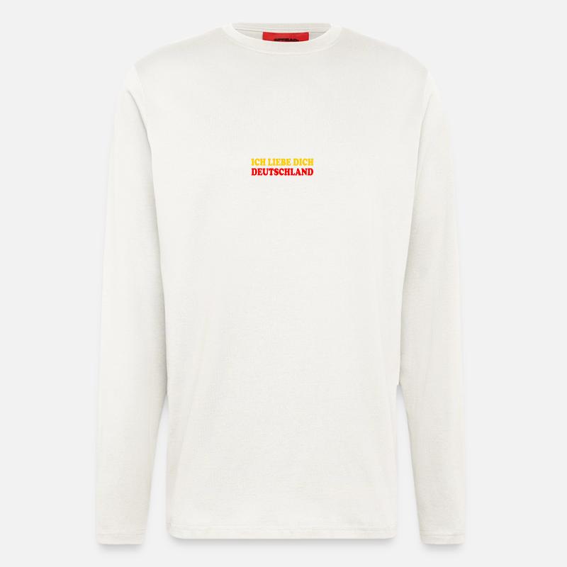 ich liebe dich deutschland - Langarmshirt - made by SPREAD  - OFF WHITE