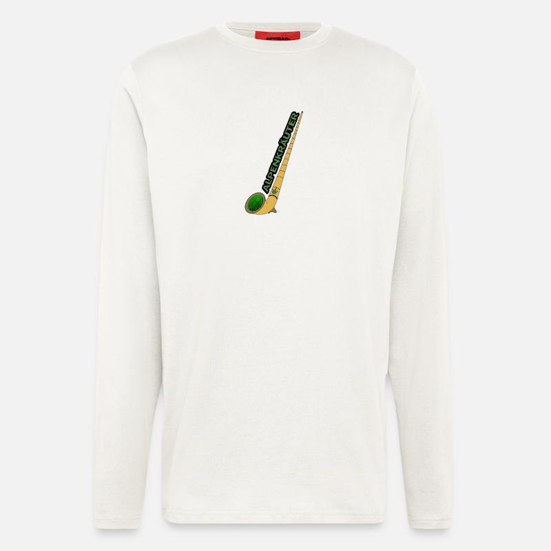 Alphorn Bong - Langarmshirt - made by SPREAD  - OFF WHITE
