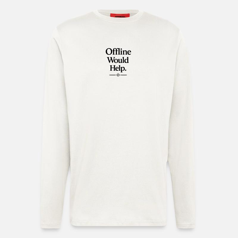 Offline Would Help - Langarmshirt - made by SPREAD - OFF WHITE