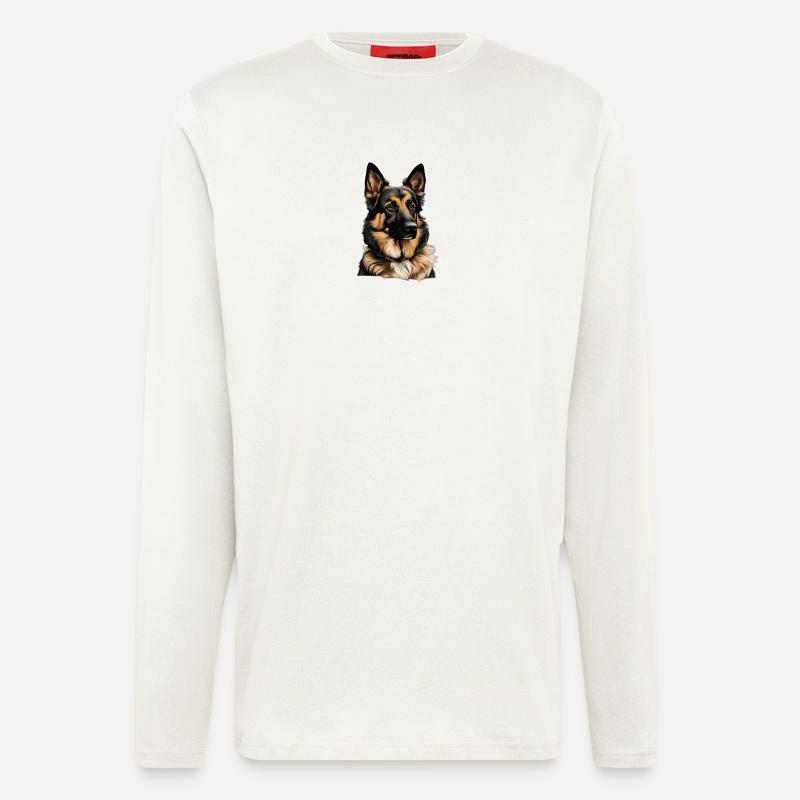 schäferhund - Langarmshirt - made by SPREAD  - OFF WHITE
