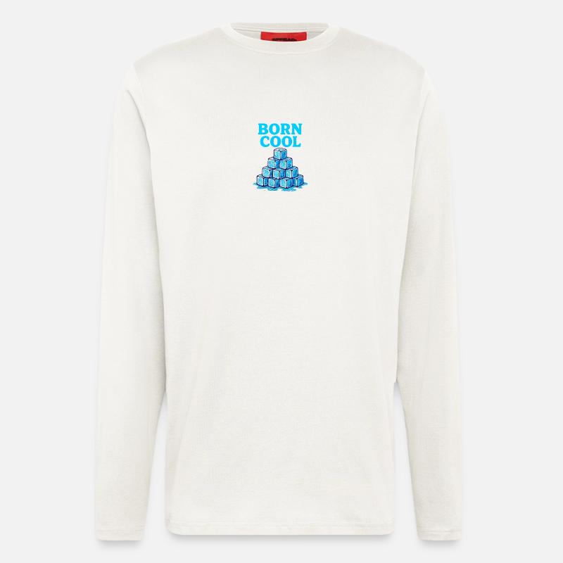 Eisblock Pyramide Blau - Langarmshirt - made by SPREAD  - OFF WHITE