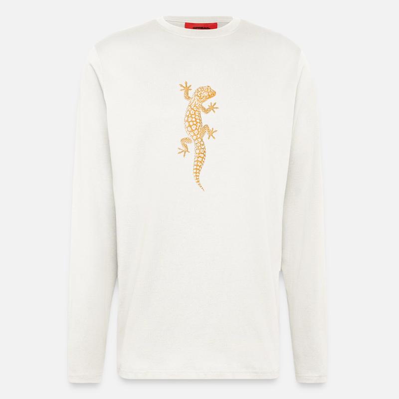 Leopardgecko - Langarmshirt - made by SPREAD  - OFF WHITE