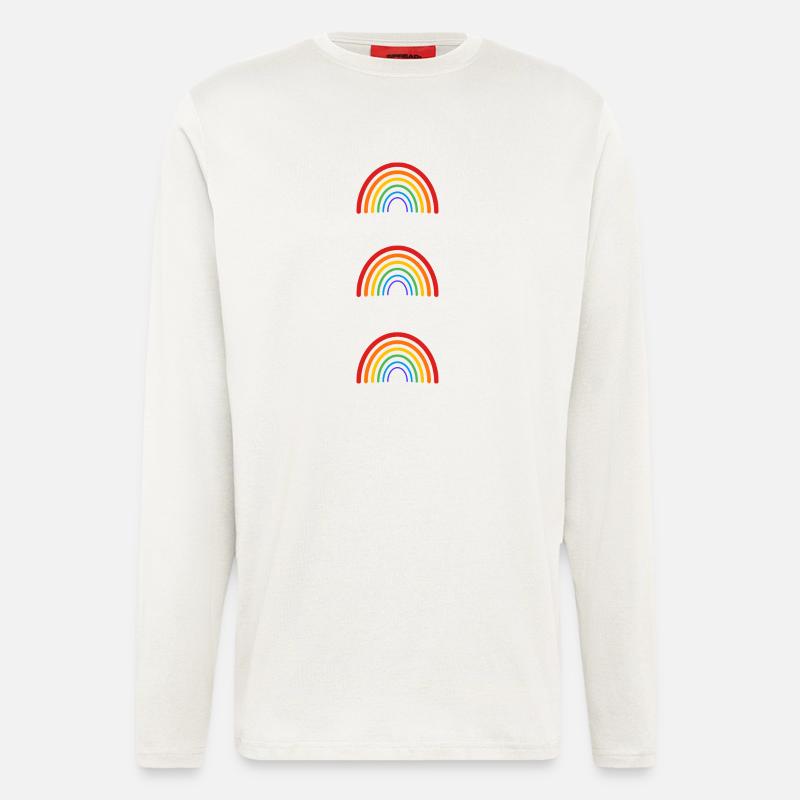 LGBT Rainbow - Langarmshirt - made by SPREAD - OFF WHITE