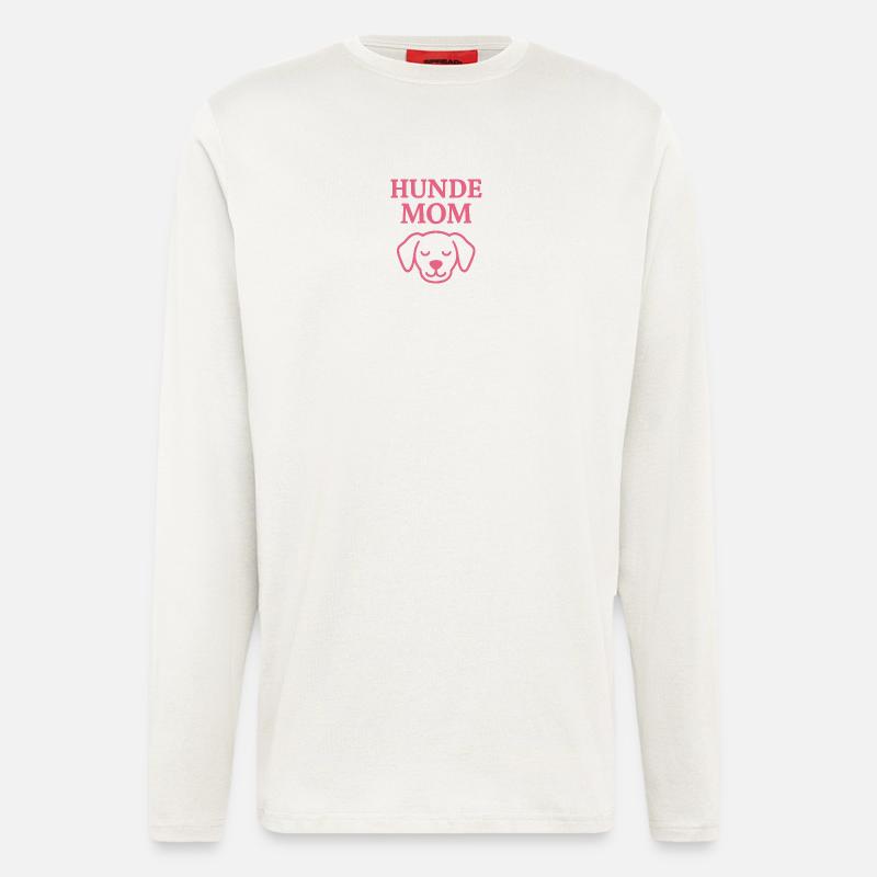 Hunde mom - Langarmshirt - made by SPREAD - OFF WHITE