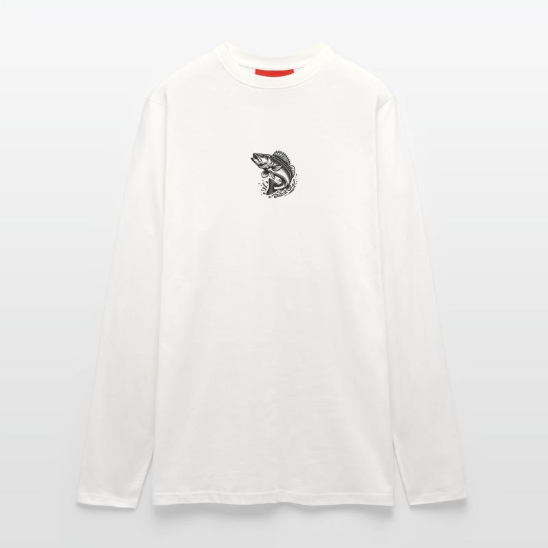 Large Jumping Zander Fish Longsleeve - made by SPREAD 