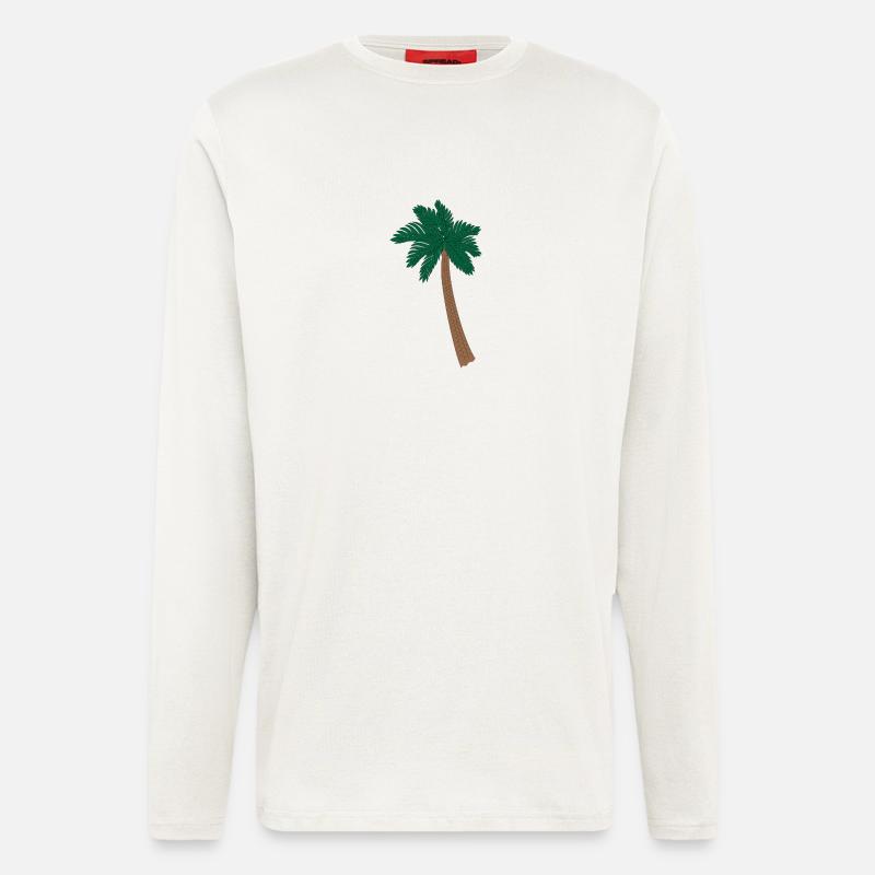 Palm tree illustration - Longsleeve - made by SPREAD  - OFF WHITE