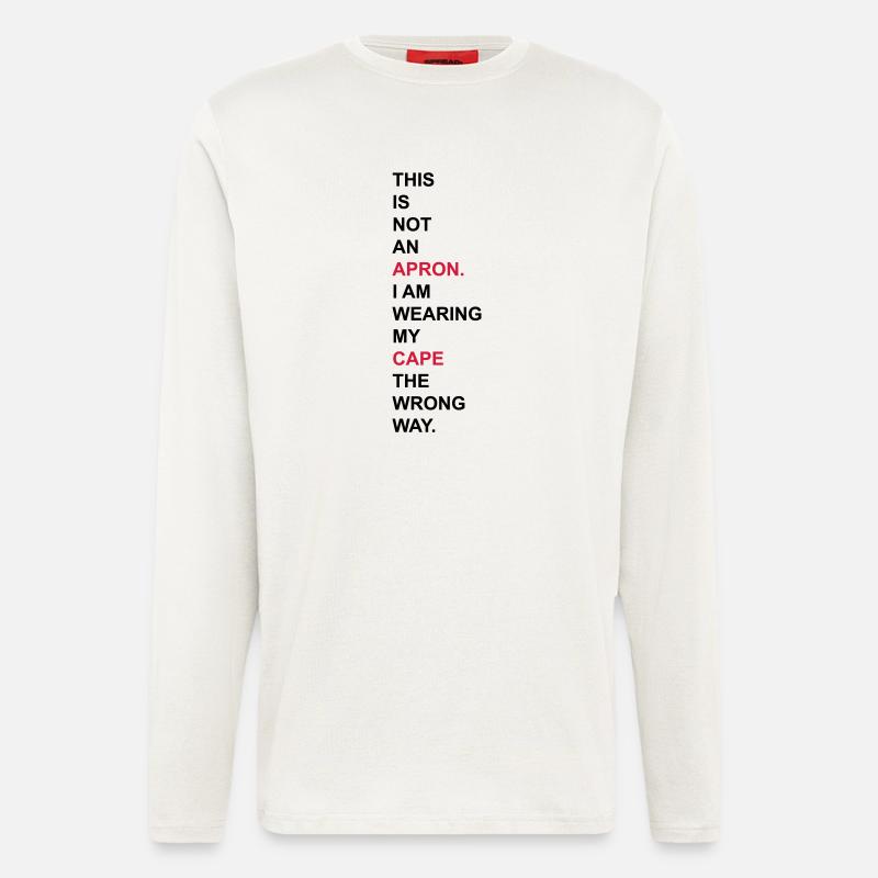 Schürze - Langarmshirt - made by SPREAD  - OFF WHITE
