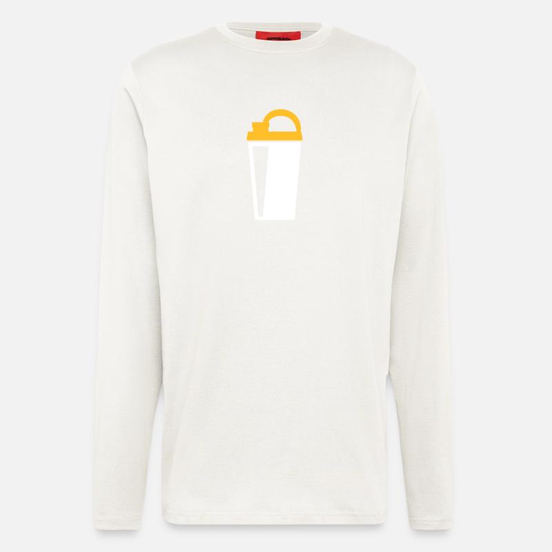 Protein Shaker - Langarmshirt - made by SPREAD  - OFF WHITE