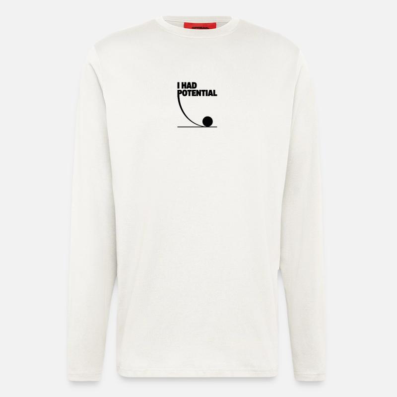 Potential in Motion Science Wit - Longsleeve - made by SPREAD - OFF WHITE