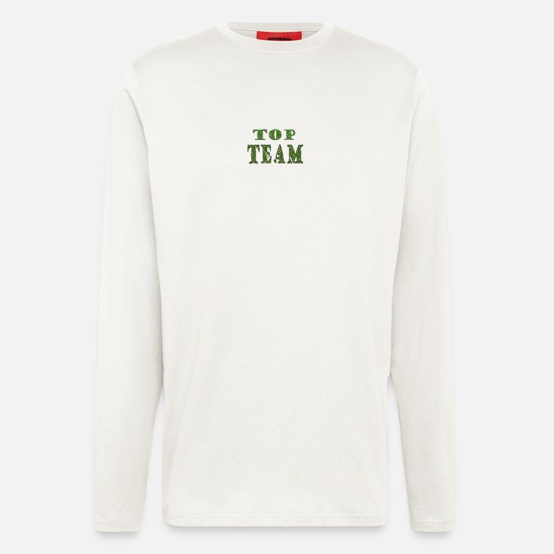 Top Team Green Pattern Texture - Longsleeve - made by SPREAD  - OFF WHITE