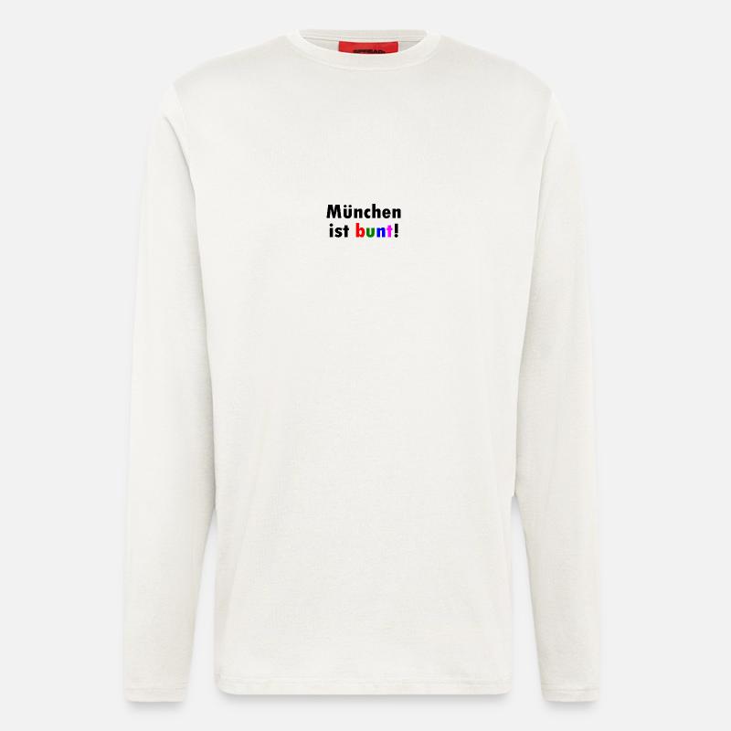 München ist bunt - Langarmshirt - made by SPREAD  - OFF WHITE