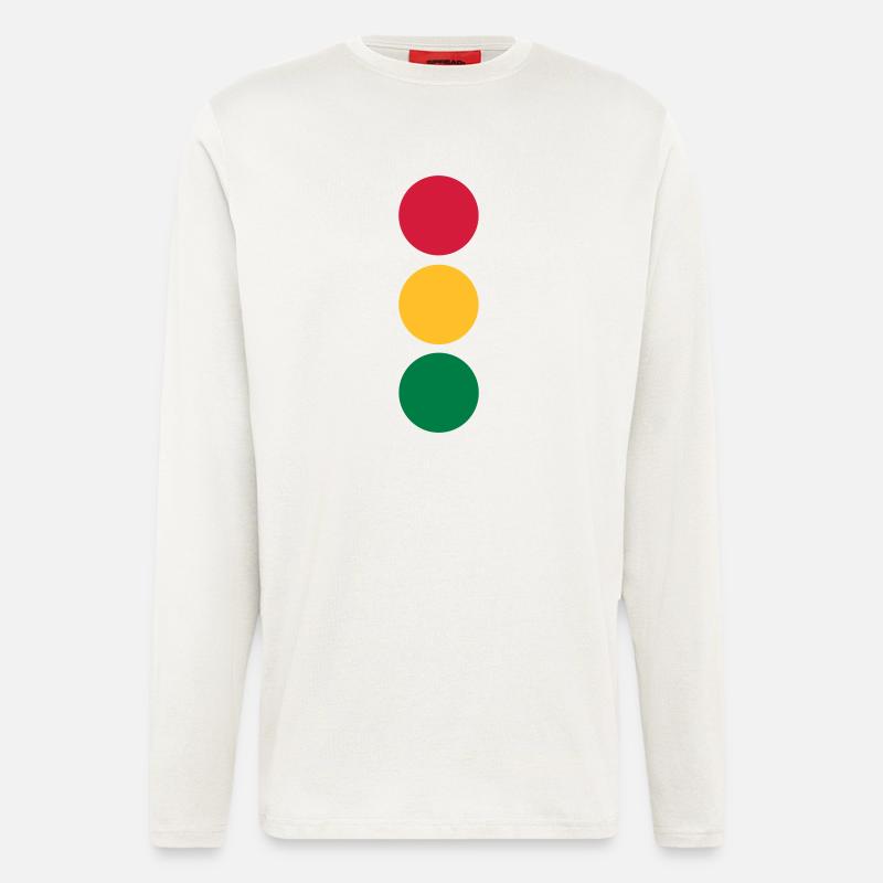 Ampel - Auto - Langarmshirt - made by SPREAD  - OFF WHITE