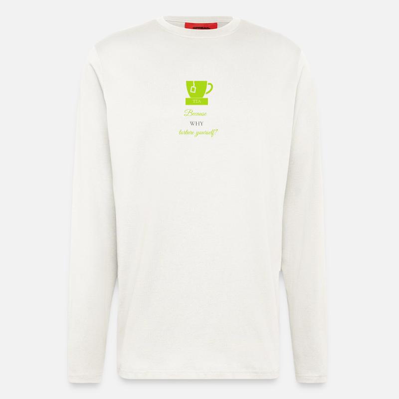 TEA-RIFFIC (Lime + Grey) - Longsleeve - made by SPREAD - OFF WHITE