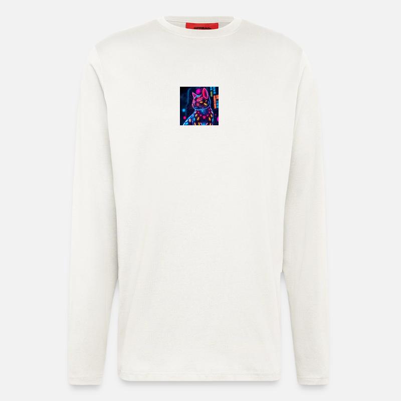 Katze - Langarmshirt - made by SPREAD  - OFF WHITE