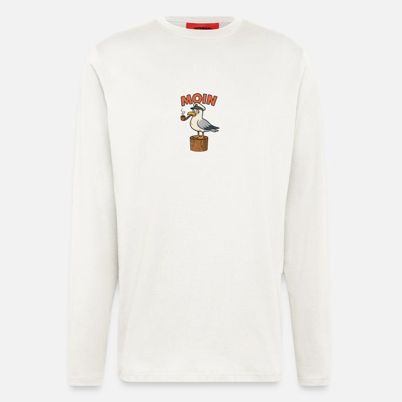 Moin Möwe - Langarmshirt - made by SPREAD  - OFF WHITE