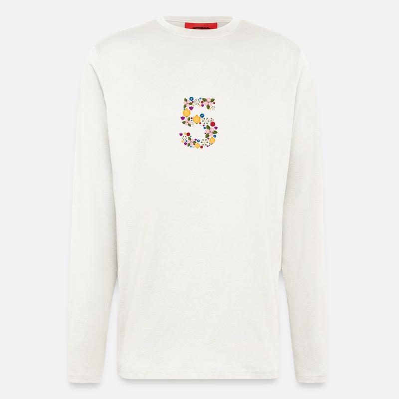Flowers 5 - Langarmshirt - made by SPREAD - OFF WHITE