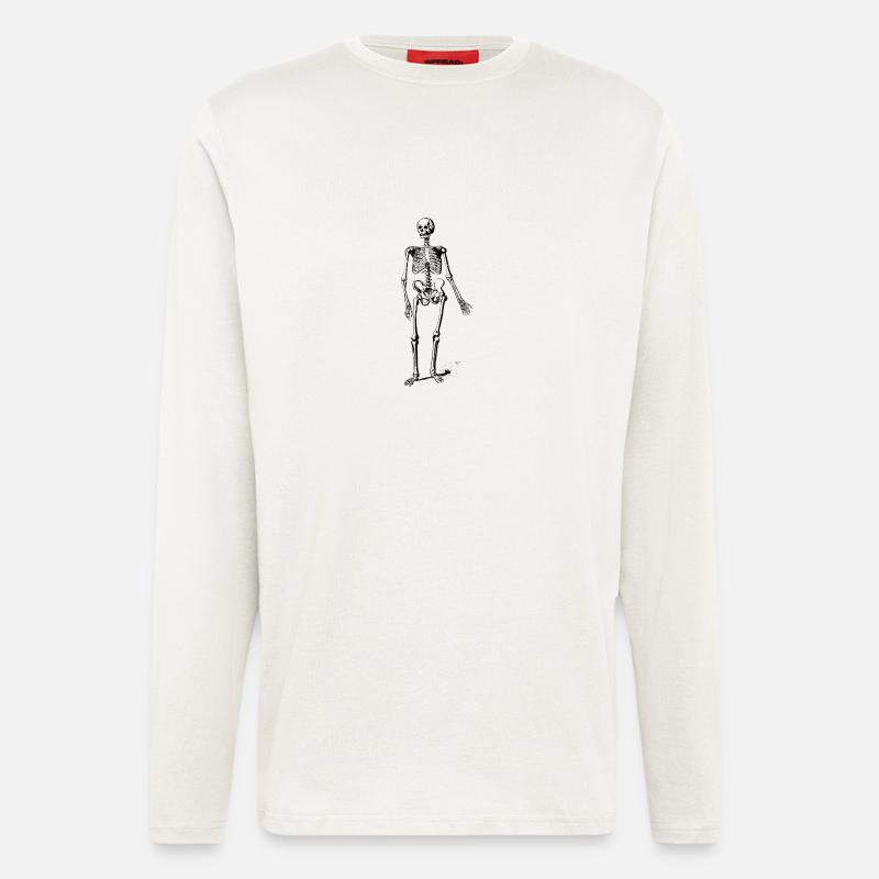 skeleton - Longsleeve - made by SPREAD  - OFF WHITE