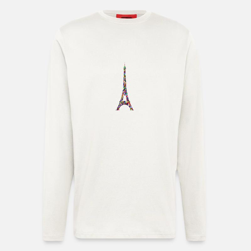 Eiffel Tower Rainbow - Longsleeve - made by SPREAD  - OFF WHITE