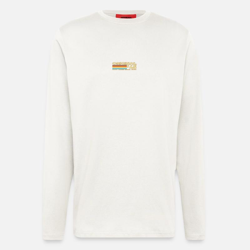 Originale 46 Pastellstreifen - Langarmshirt - made by SPREAD - OFF WHITE