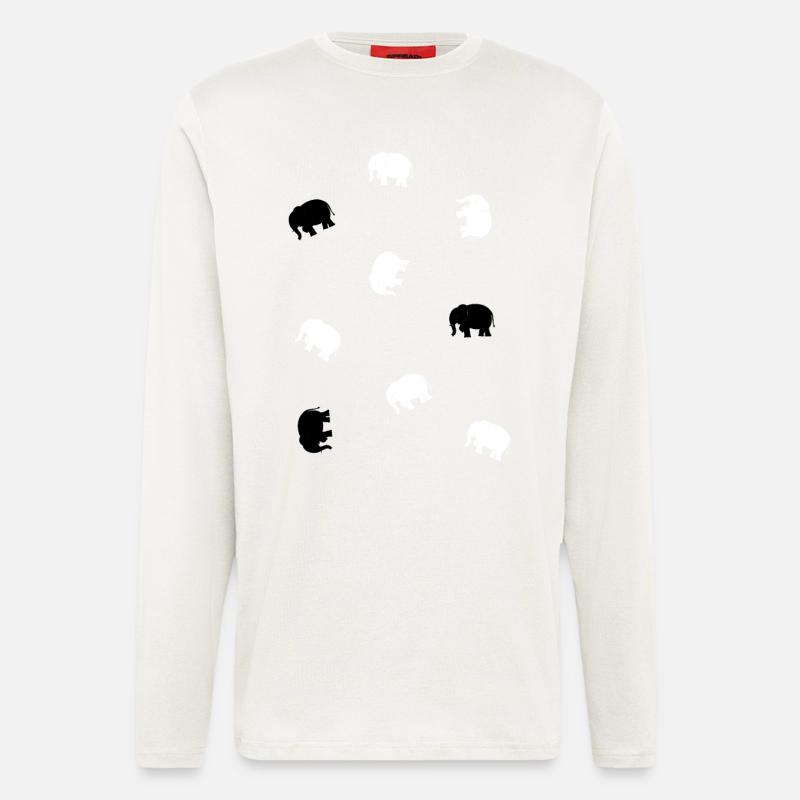 Small elephants - Longsleeve - made by SPREAD  - OFF WHITE