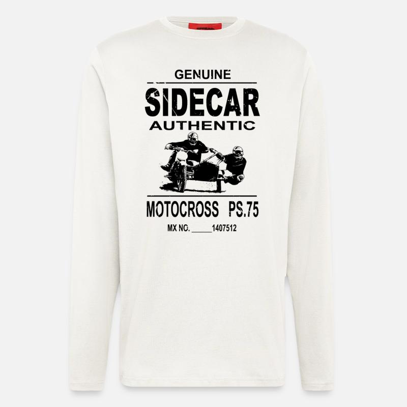 Sidecar Moto Cross - Langarmshirt - made by SPREAD  - OFF WHITE