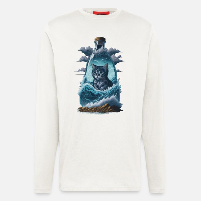 Cat - Longsleeve - made by SPREAD  - OFF WHITE