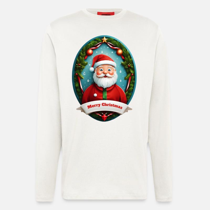 Weihnachtsmann - Langarmshirt - made by SPREAD  - OFF WHITE