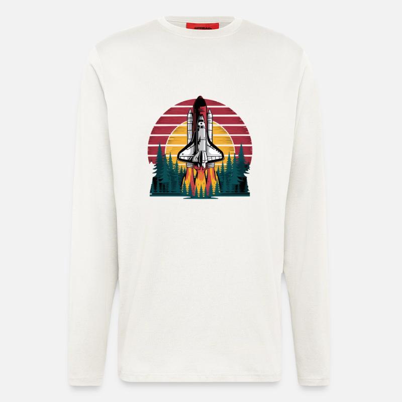 Rocket Space Science Adventure - Longsleeve - made by SPREAD  - OFF WHITE